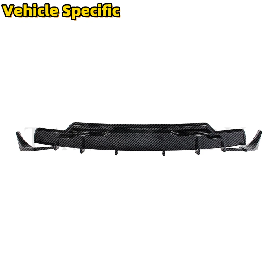 Carbon Fiber Look Rear Bumper Diffuser Corner Shark For TESLA MODEL 3 2017-2023 - Image 2 of 4
