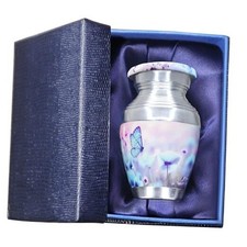 Mini Urn for Ashes for Women  Man, Small Urns Butterfly Small / Keepsake Blue