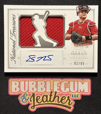 2015 National Treasures Die-Cut Signatures /99 Devin Mesoraco Relic Patch Auto