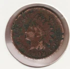 US Rare Old West 1902 Indian Head Penny Coin American Collection Shield Cent USA