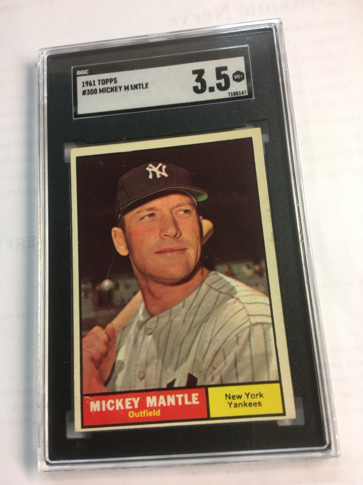 1961 Topps - Mickey Mantle #300 SGC 3.5