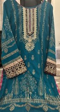 Pakistani Indian  Embroidered Chiffon Long Duppatta Bust 42 on mega sale