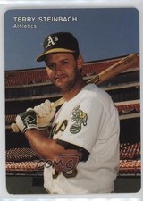 1991 Mother's Cookies Oakland Athletics Terry Steinbach #3 0c4
