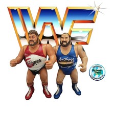 Customized 'Natural Disasters' Typhoon & Earthquake Vintage WWF Hasbro Figures