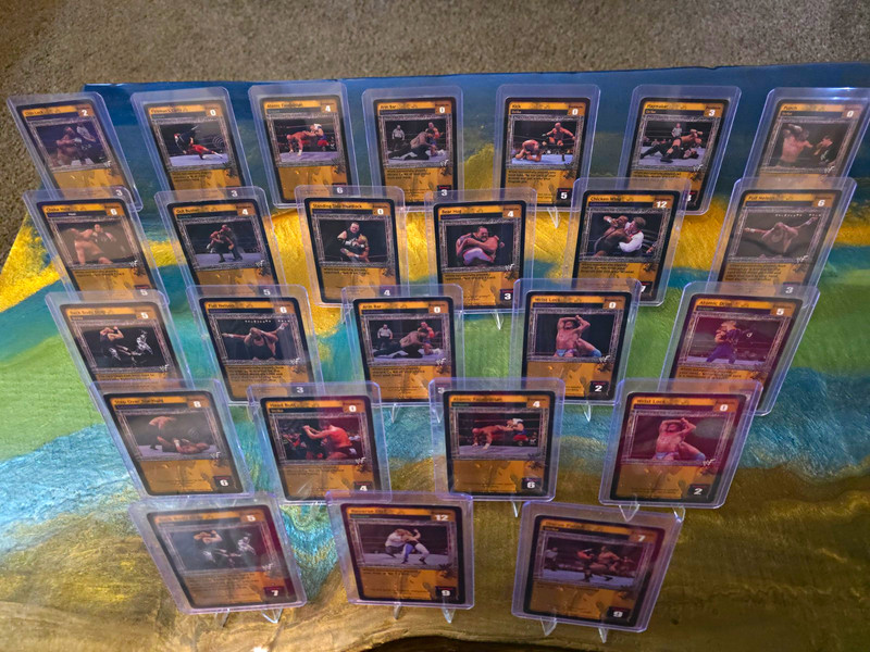 2002 WWF Raw Deal WWE Raw Deal Trading Card Game 48 Card Lot