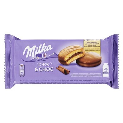 2-Pack Milka Sponge Cakes With Cocoa Filling In Chocolate Choc & Choc
