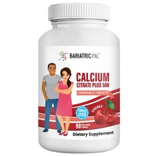 Calcium Citrate 500mg Chewable Tablets - Cherry 30-Day Supply 