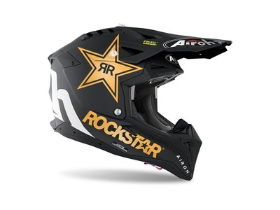 AIROH HELMET OFF ROAD MATTE BLACK AVIATOR 3 ROCKSTAR 22