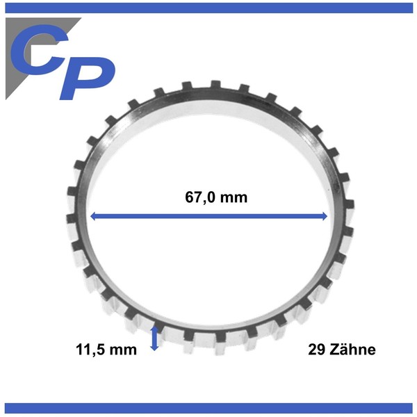 Abs Ring Vorne FüR Opel Vectra A Vectra B Sensorring Antriebswelle Links Rechts-image