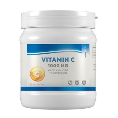 Vitamin C 1000 mg - 500 Vitamin C Tabletten hochdosiert Bioflavonoide Hagebutte
