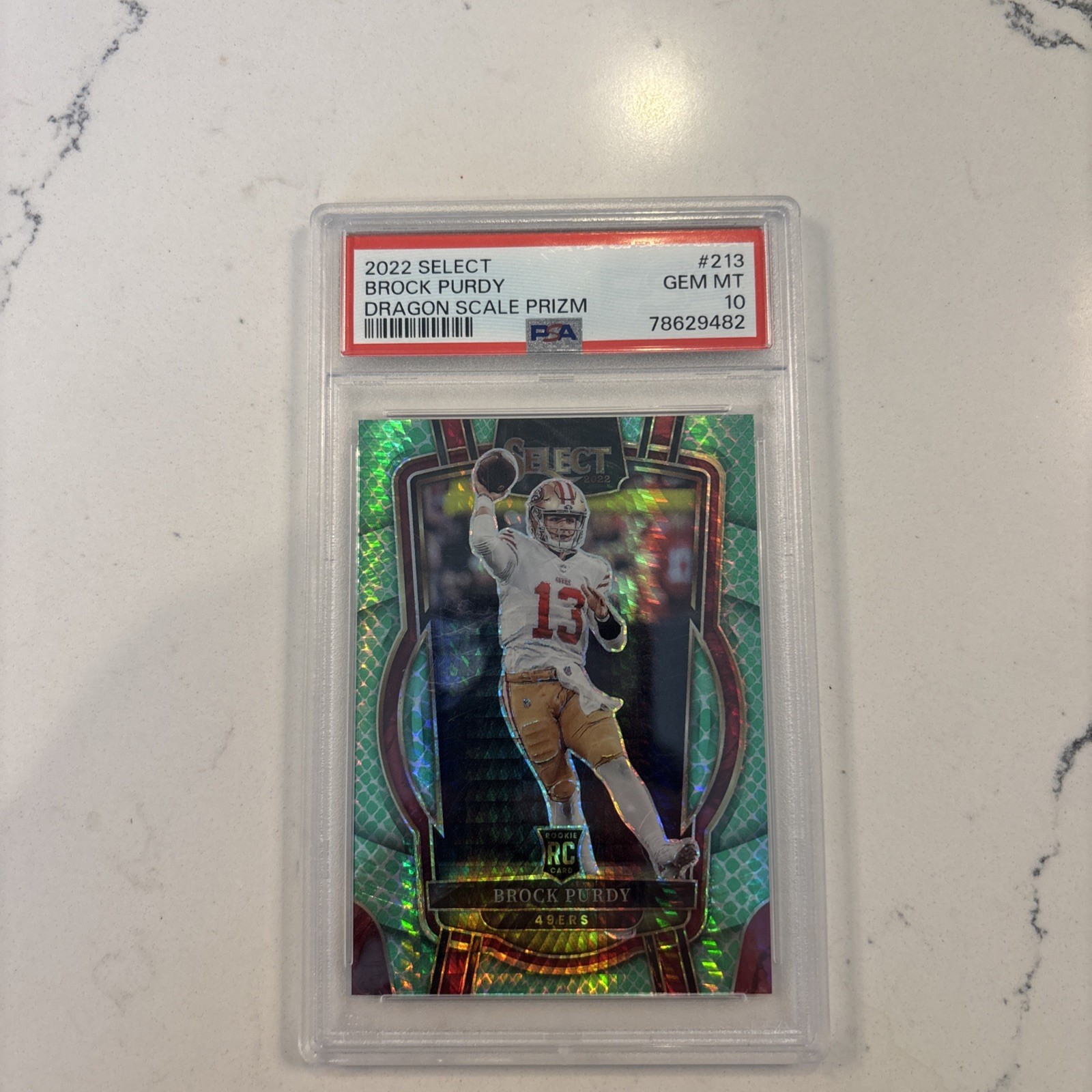 Brock Purdy Panini Select #213 Dragon Scale