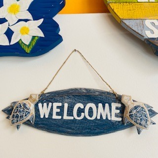 Cartello di benvenuto per porta d'ingresso, Welcome Please Come In, cartello rotondo in legno rustico, piante verdi artificiali e bellissimi fiocchi, il cartello per la porta d'ingresso per casa