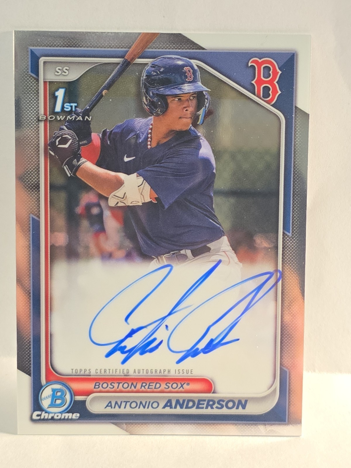 2024 Bowman - Chrome Prospect Autographs Antonio Anderson #CPA-AAN (AU, RC)