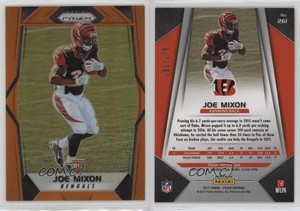 2017 Panini Prizm Rookies Orange Prizm /275 Joe Mixon #261 Rookie RC