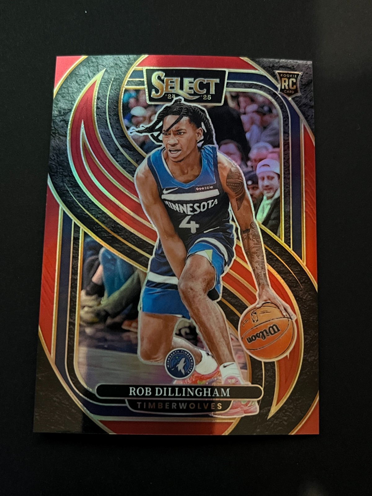 ROB DILLINGHAM 2024-25 SELECT PREMIER LEVEL ROOKIE RED PRIZM RC /199