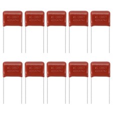 25pcs CBB21 Capacitor 400V 474J 0.47UF Metallized Polypropylene Film Capacitors