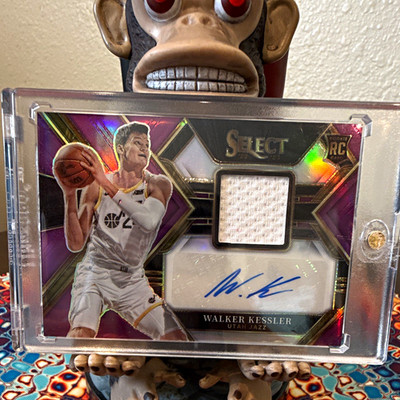 Panini Select 2022-23 Walker Kessler Rookie Auto Patch Purple 74/99 #RJA-WKK