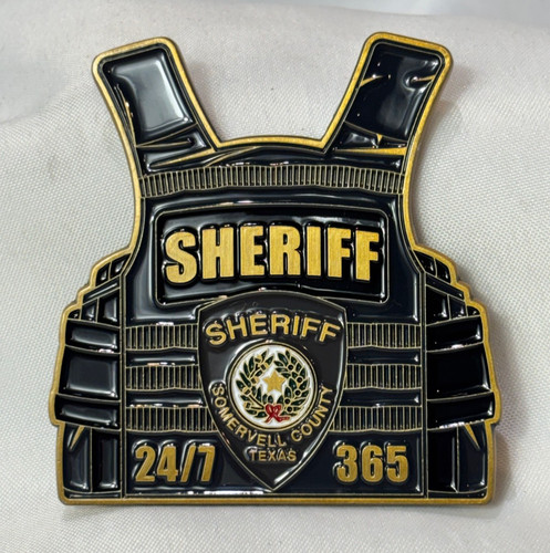 Somervell County Texas Challenge Coin Sheriff Deputy EOW #1042