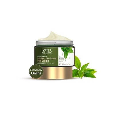 Lotus Botanicals Natural Green Tea HydraDetox Glow SPF 20 Tagescreme, 50 g