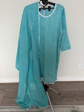 NEW - 2PC Lawn Embroidery Pakistani Kameez And Dupatta FREE SHIPPING