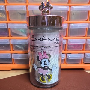 The Creme Shop Disney Chic Reusable Jar With 80 Premium Exfoliating Cotton Pads