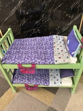 Vintage, Rare, Retired American Girl Pine Lake Camp Bunk Bed