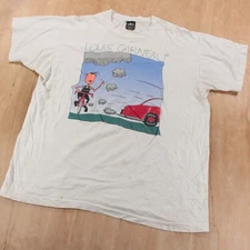 LOUIS GARNEAU anti car t-shirt XL vtg 90s cycling bicycle bike single stitch tee