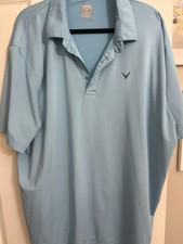 Callaway Opti-Dri Men's XXL Teal Short Sleeve Performance Golf Polo Shirt