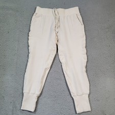 Varley Pants Womens Medium Cream Drawstring Sweatpants Joggers Pockets Casual