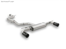 Remus Duplex Racinganlage mit Soundrohr VW Golf 6 GTI 2x98mm Black Chrome