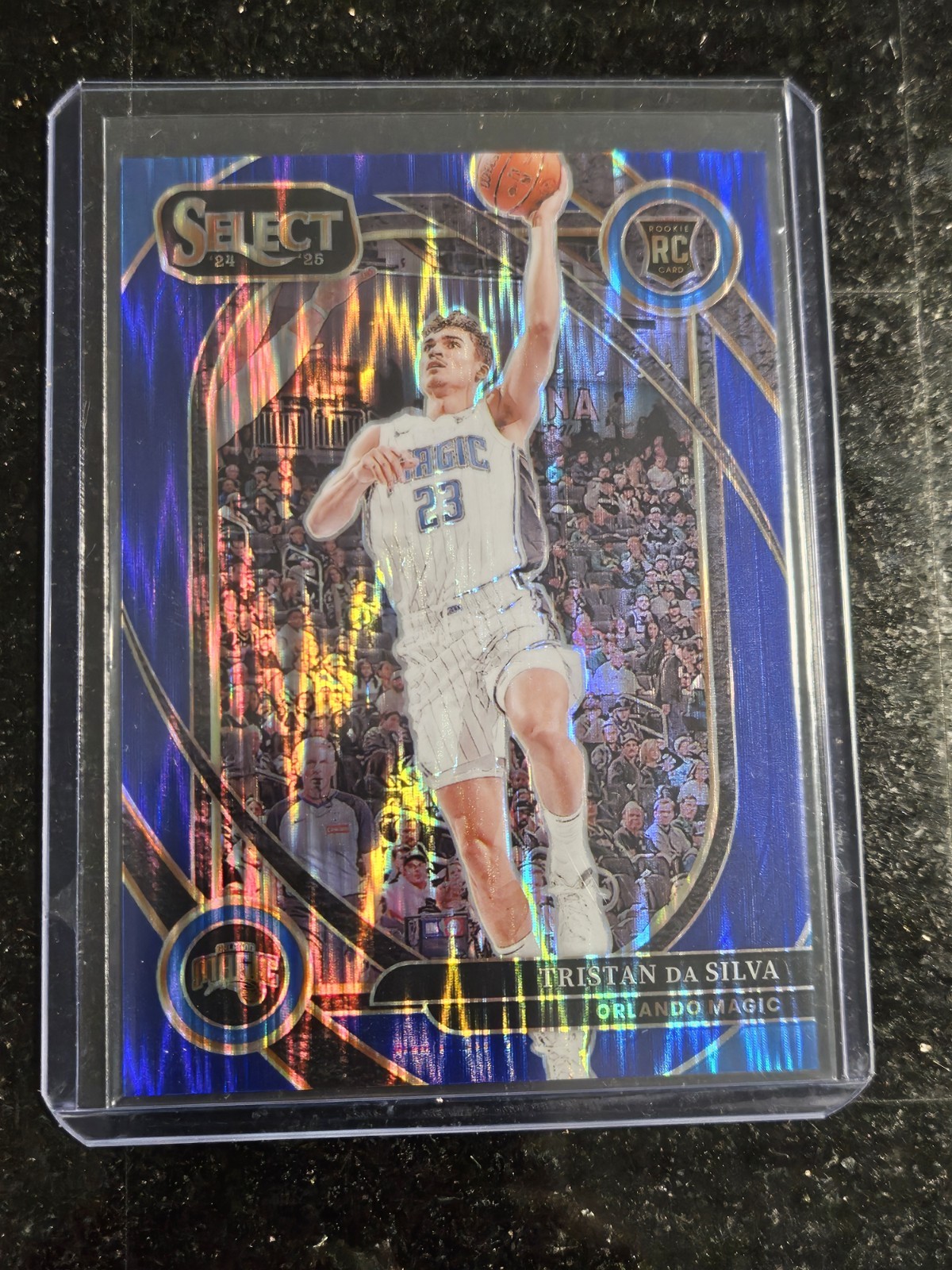 2024-25 Select Basketball Tristan Da Silva   /99 blue flash courtside