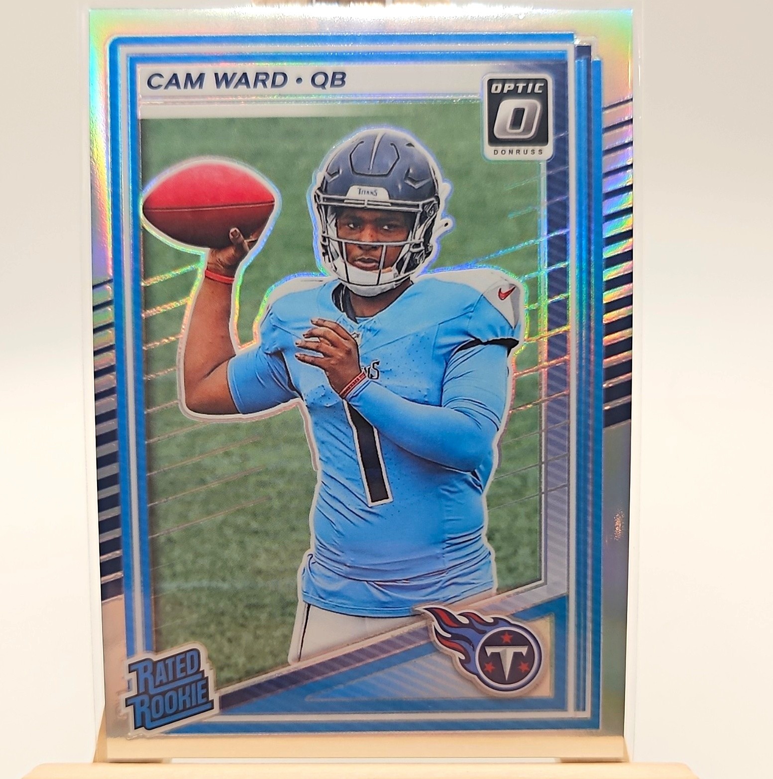 Panini 2025 Donruss Optic Cam Ward Rated Rookie Holo Prizm #293 Titans