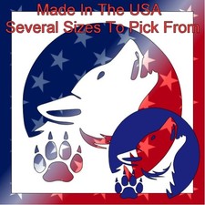 White Plastic Stencil - Wolf Paw RT173 