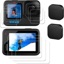 11PCS Screen Protector for Gopro Hero 12 11 10 9 Black, 9PCS Tempered Glass Sc
