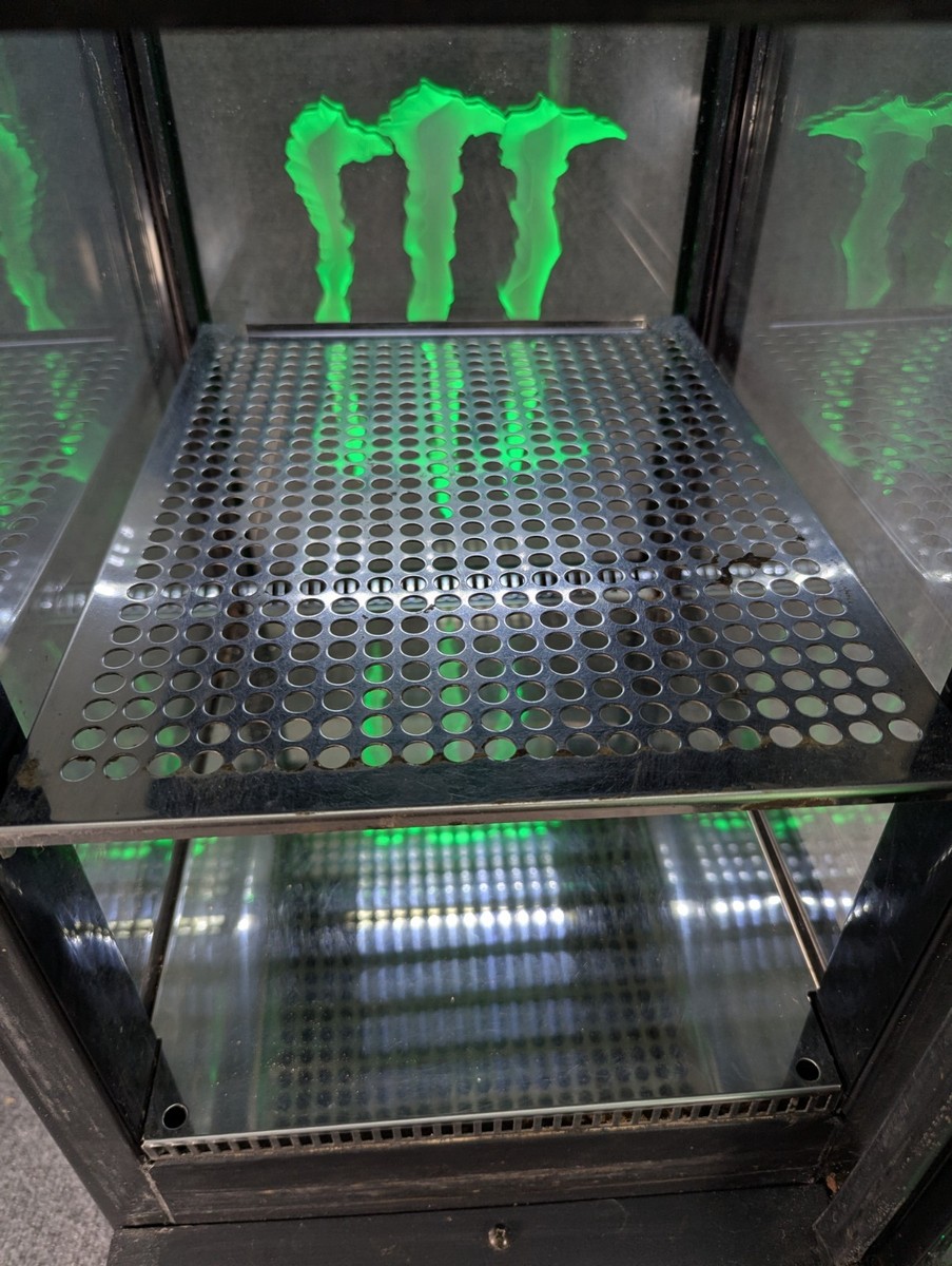 Monster Energy Mini Fridge Cooler ICE COLD!!! Light Up Door