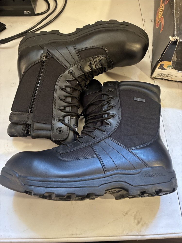 THOROGOOD SHOES 804-6191 12W 8-Inch Work Boot Size 12W Black New!