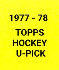 1977-78 Topps  Hockey   U-Pick Key Cards 1- 264   Complete Your Set