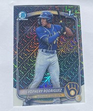 2025 Bowman Mega Box Yophery Rodriguez 1st Mojo Refractor Parallel #BCP-36