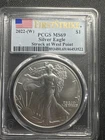 2022-(W) $1 American Silver Eagle