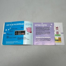 Vintage Nintendo NES Kirby's Adventure Instruction Booklet 1993 *MANUAL ONLY*