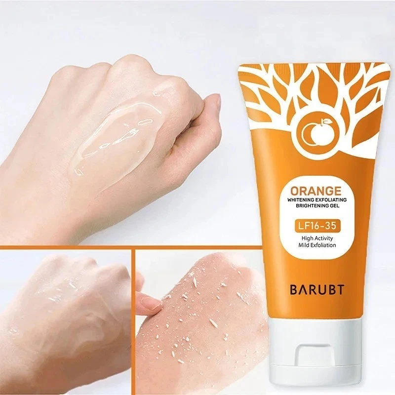 Gel esfoliante Orange Enzymes, gel esfoliante orgânico para rosto e corpo - Imagem 3 de 4