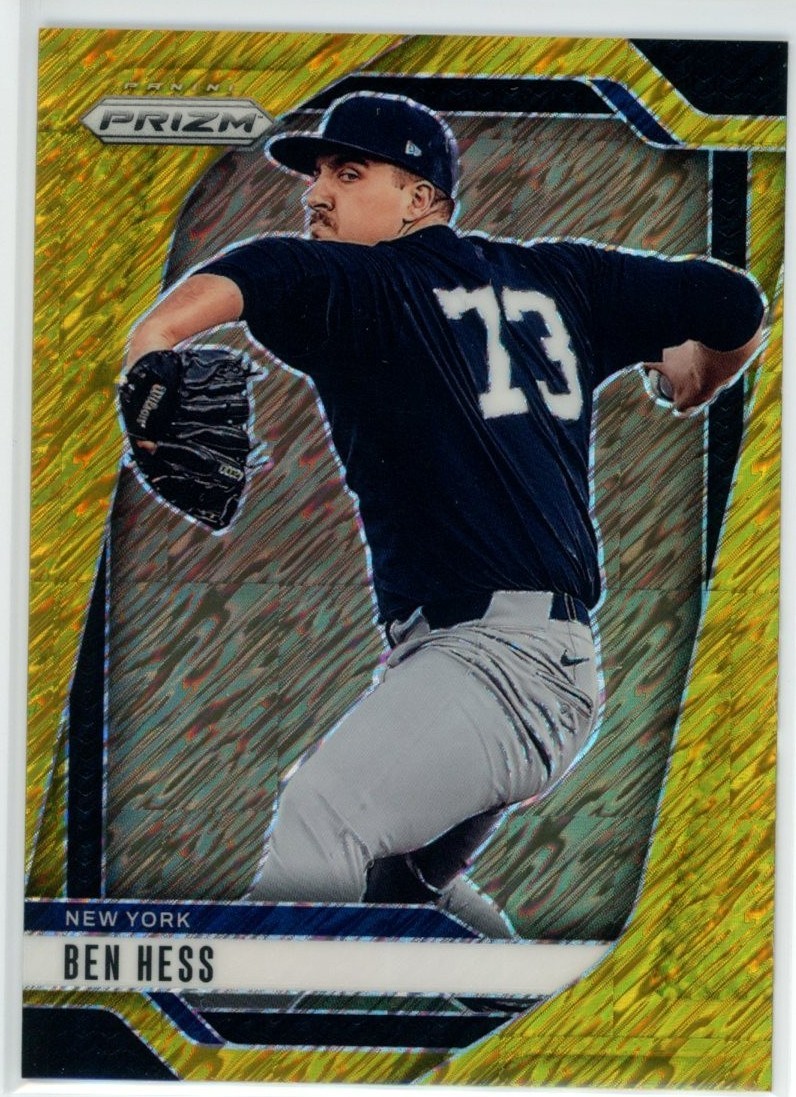 2025 Panini Prizm - Ben Hess, Ben Hess #260 Gold Shimmer Prizm /7 (RC ...