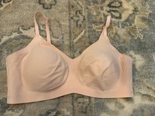 Honeylove Silhouette Wireless Bra Woman's Sz XL 38D/DD E Blush Shaping Comfort