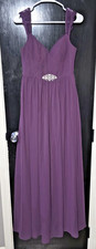 Azazie Size A4 PURPLE Formal Gown Bridesmaid Wedding Prom Dress Special Occasion