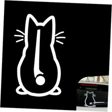 Cute Cat Car Rear Windshield Wiper Decal, Waterproof Vinyl Cute Cat Tail