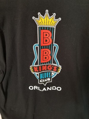 BB KING'S BLUES CLUB Orlando FL Graphic Long Sleeve GILDAN T-Shirt Black Medium