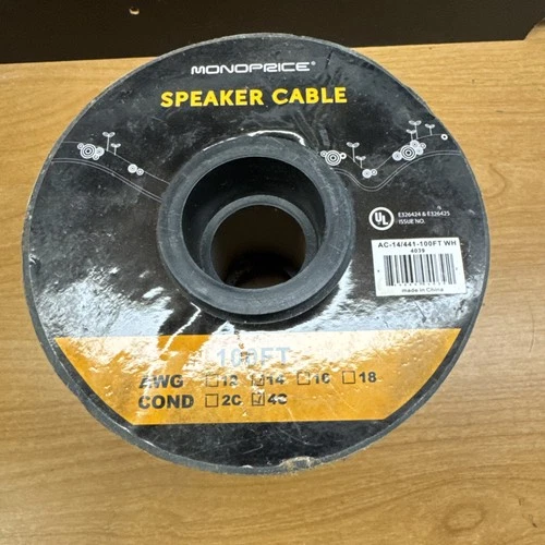 Monoprice 4039 SPEAKER WIRE 14AWG 4C-CONDUCTOR_100