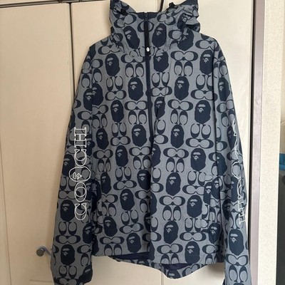 A Bathing Ape Rare Men Jacket Coach Bape Nylon M Limited Edition VHTF Popular Pr