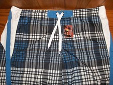 NEW MEN'S JOE BOXER SWIM TRUNKS SIZE XXLARGE MSP 21.99 INSEAM 9 BLUE PLAID
