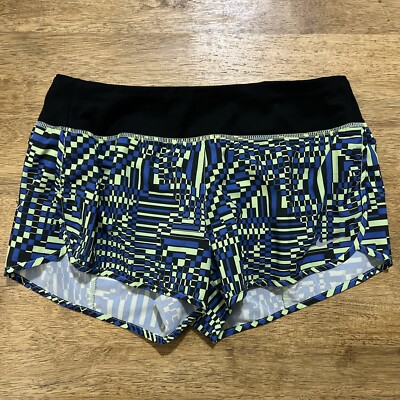 Nike Running Shorts Women’s M Built In Brief Lined Zip Back Pocket Dri Fit 